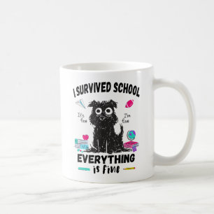Mug Dernier jour d'école, j'ai survécu à l'école