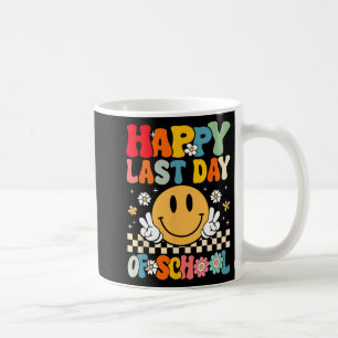 Mug Dernier Jour D'École Sourire Groovy Visage Enseign