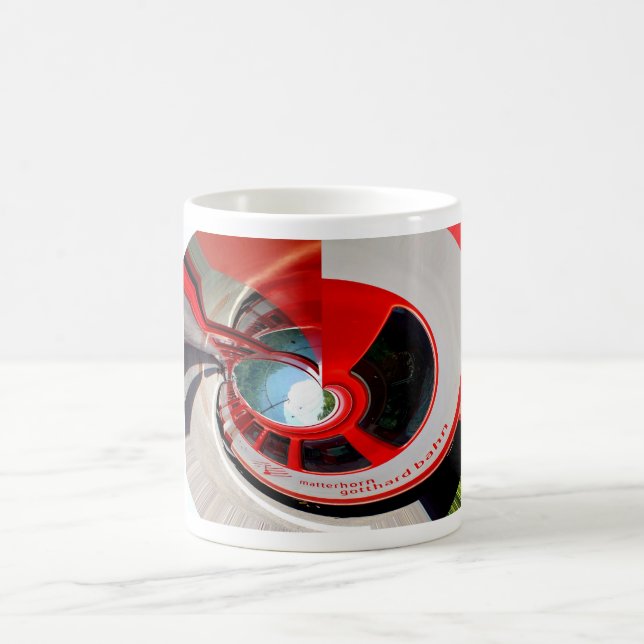 Mug Dernier voyage en train suisse, omega (Centre)