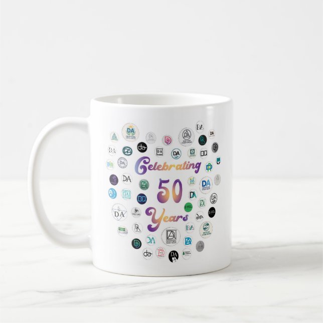 Mug des 50 logos pour le 50e anniversaire  (Gauche)