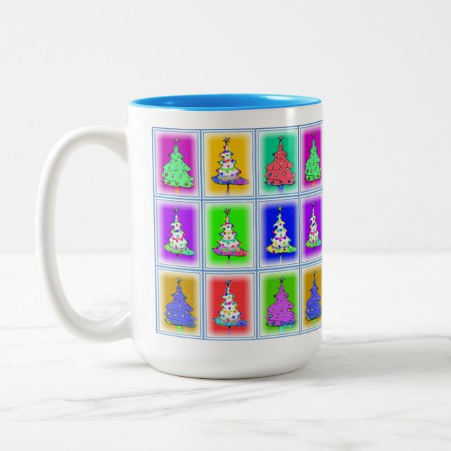 Mug des arbres de Noël (Gauche)