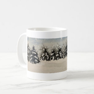 Mug des arbres neigeux