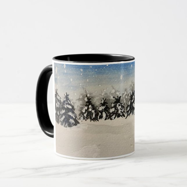 Mug des arbres neigeux (Devant gauche)
