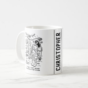 Mug Des astronautes à bord d'un vaisseau spatial enten