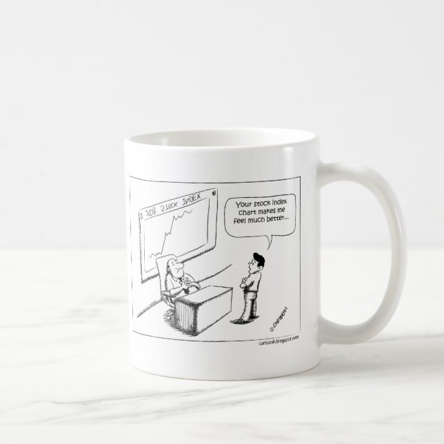 Mug Des autres regardent le diagramme de l'indice des (Droite)