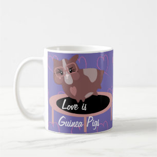 Mug Des cochons de Guinée mignons en exercice