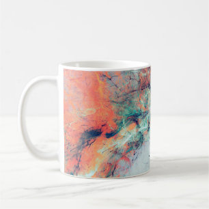 Mug Des éclats artistiques lumineux. Abstraite peintur