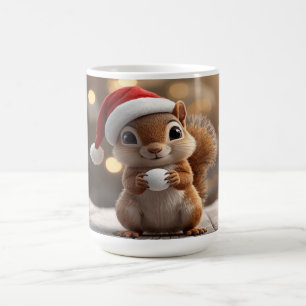 Mug des Fêtes de Noël Écureuil Mignon