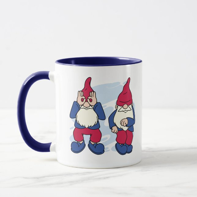 MUG DES GNOMES CUTES QUI FONT LA DANSE GRIDDDY (Gauche)
