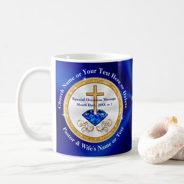 Mug Des idées-cadeaux personnalisées pour le pasteur e (Avec donut)