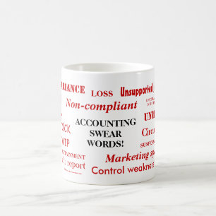 Mug Des jurons comptables des mots amusants Comptable