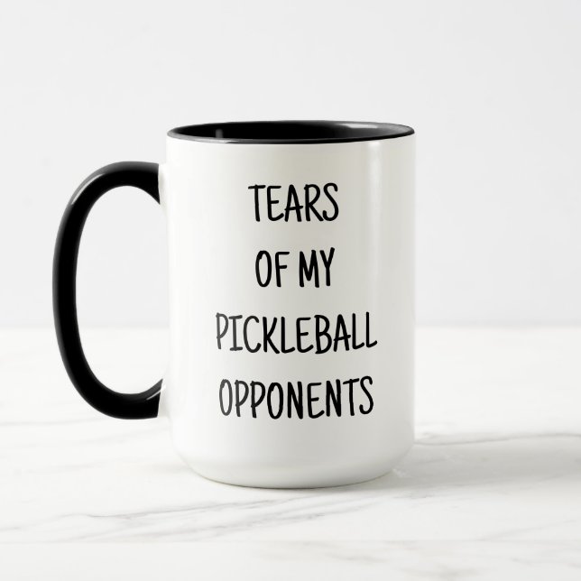 Mug Des larmes de mes adversaires de Pickleball Sport  (Gauche)