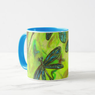 Mug Des libellules célestes sur un ciel étoilé