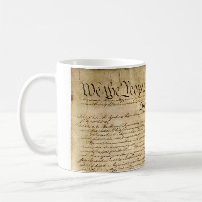 Mug Des libertés constitutionnelles des USA - sachez (Gauche)