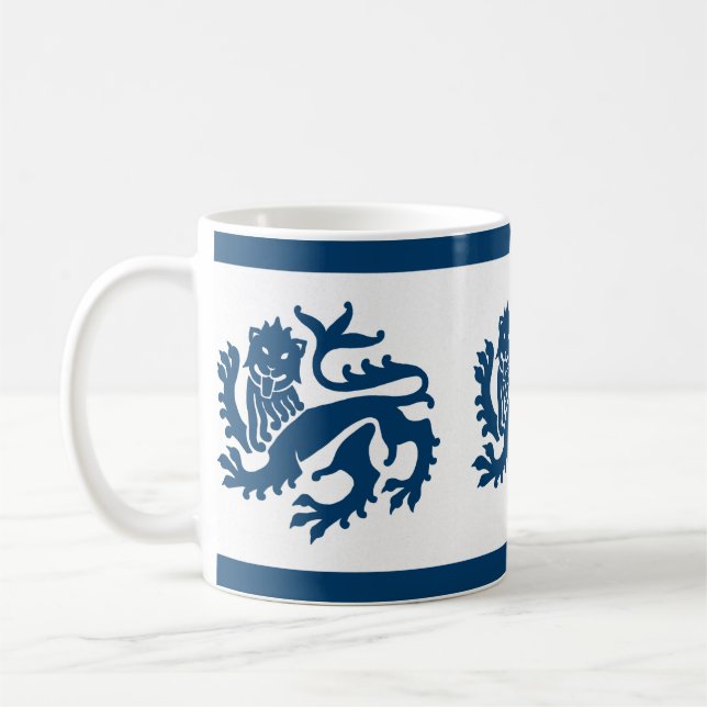 Mug des Lions de la Renaissance Gothique Bleue (Gauche)