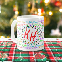 Mug des paroles de Noël