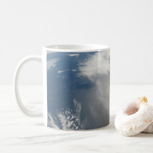 Mug Des Petits Satellites Orbitent Au-Dessus D'Une Par