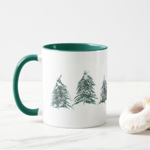 Mug des pins neigeux
