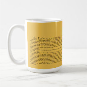 Mug Des premiers les commandements ancêtres sur