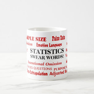 Mug Des statistiques jurent des mots amusants Un stati