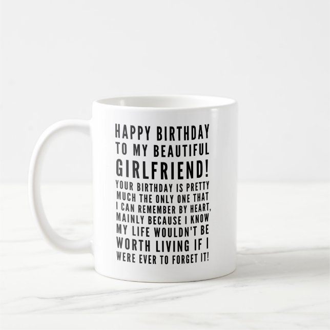 Mug Des voeux d'anniversaire sarcastique amusant pour  (Gauche)