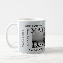 Mug Descendant w/Room de fleur printanière pour 8 noms
