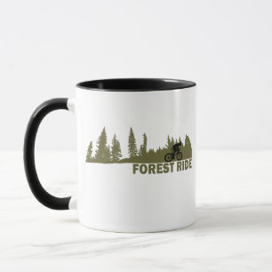 Mug Descente VTT en forêt Vélo de montagne