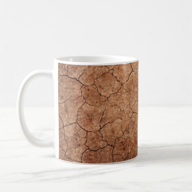 Mug Désert de fissures d'érosion fissurées (Gauche)