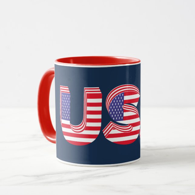 Mug Design 3D USA (Devant gauche)