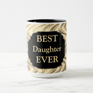Mug Design de luxe Gold "Best Daughter Ever"