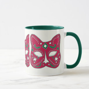 Mug Design de masque vénitien rouge