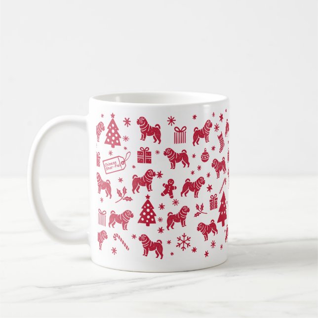 Mug Design de Noël chinois Shar-Pei (Gauche)