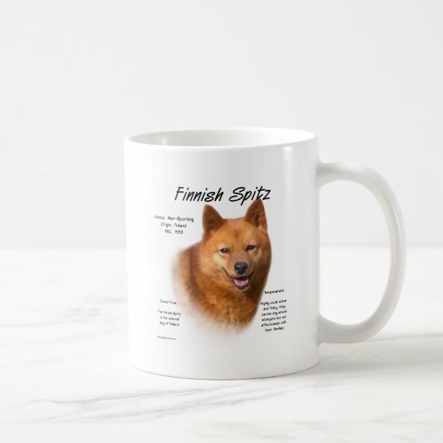 Mug Design d'histoire des spitz finlandais (Droite)