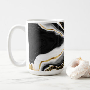 Mug Design esthétique de peinture à l'or liquide mod