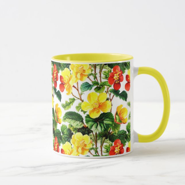 Mug Design esthétique des fleurs (Droite)