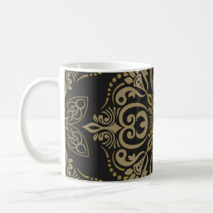 Mug Design floral transparent, vintage, botanique.