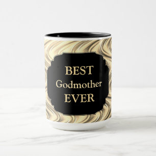 Mug Design Gold de luxe "Best Godmère Ever"