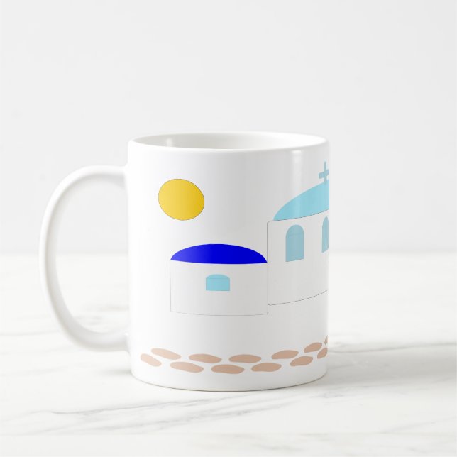 Mug Design grec Ajouter un texte (Gauche)