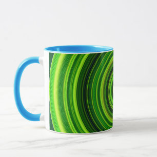 Mug Design Mandala vert géométrique-64555