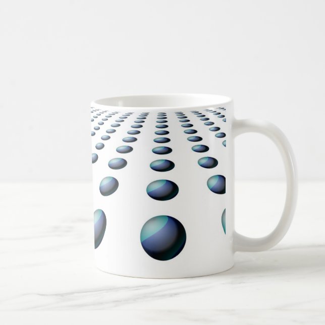 Mug Design moderne de Motif de balle bleu (Droite)