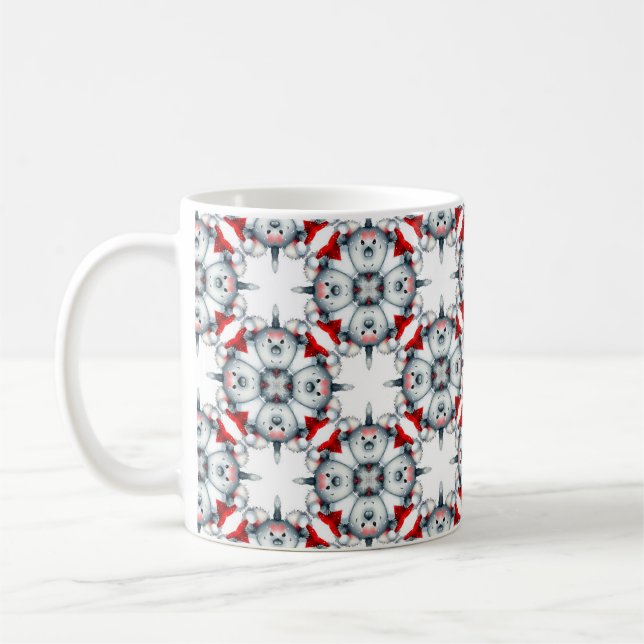 Mug Design Motif Abstrait rouge (Gauche)