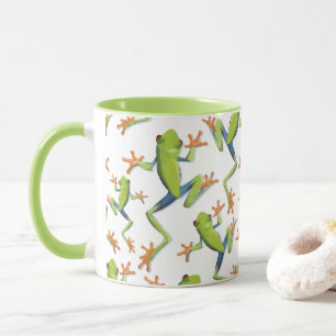 Mug Design Motif de grenouilles à arbre vert