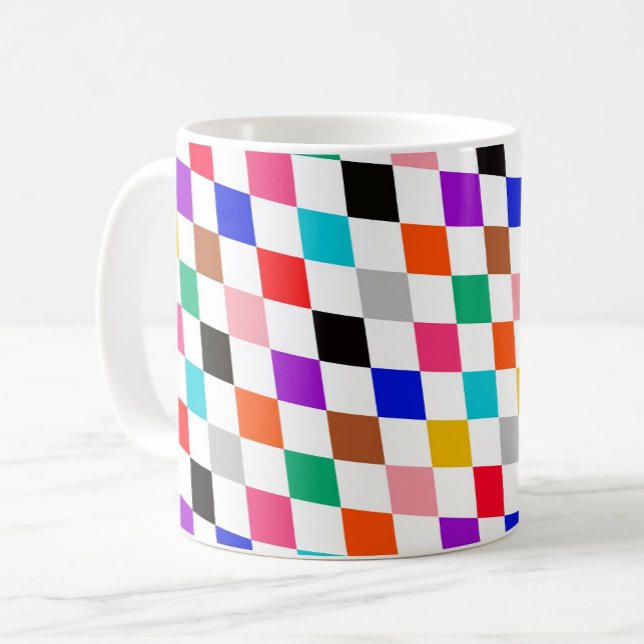 Mug Design Motif multicolore Harlequin Diamonds (Créateur téléchargé)