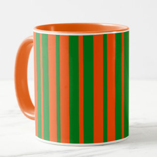 Mug Design Motif Orange Green