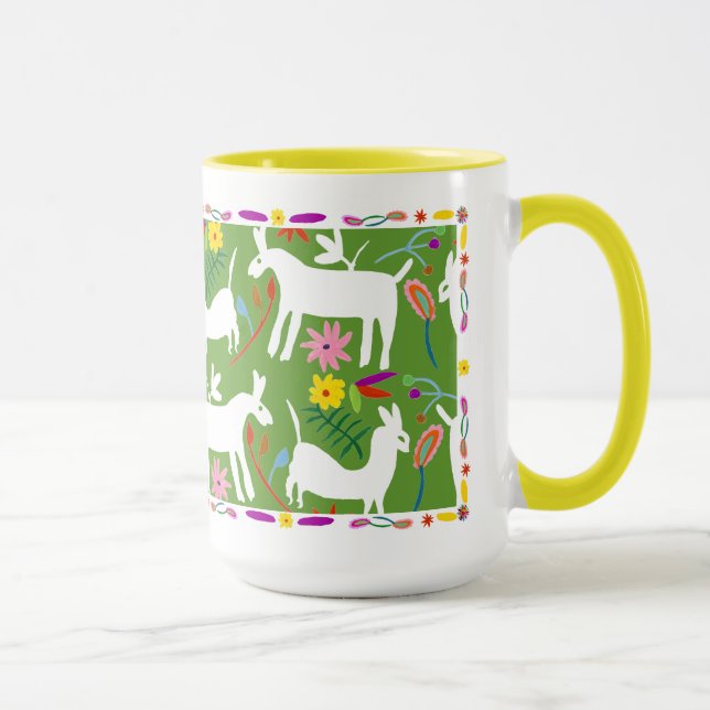 Mug Design Otomi moderne | Llama Donkey Design (Droite)