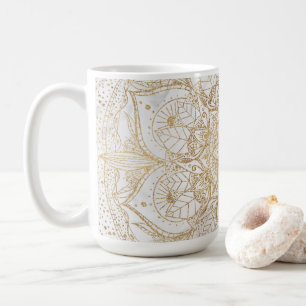 Mug Design tendance or floral Mandala Marble