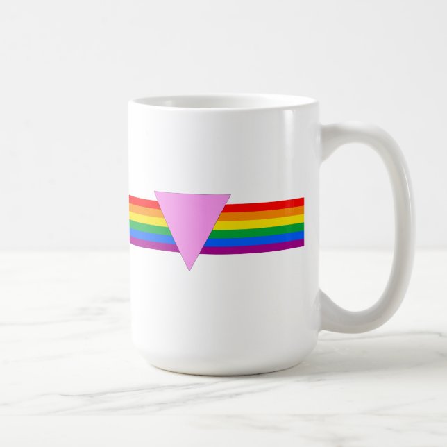 Mug Design triangle gay pride (Droite)