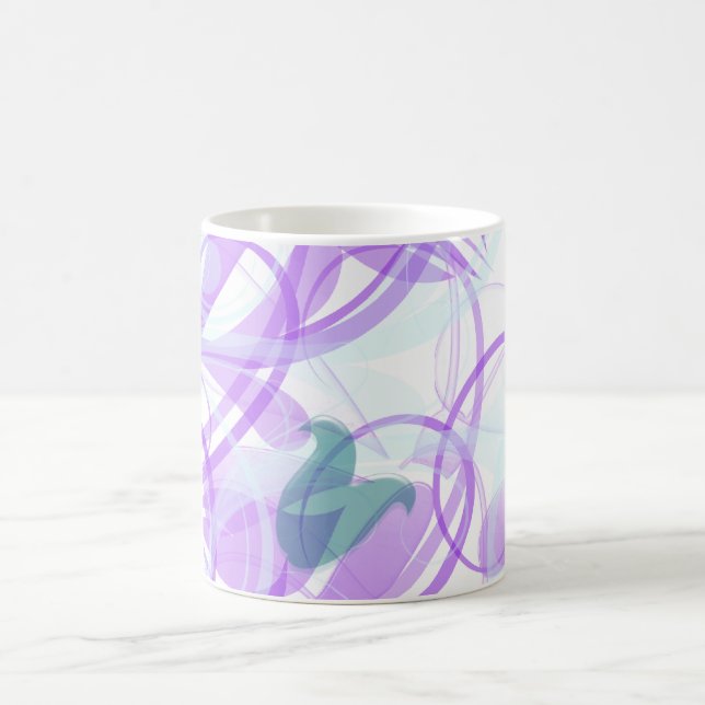 Mug Designe à spirale violette (Centre)