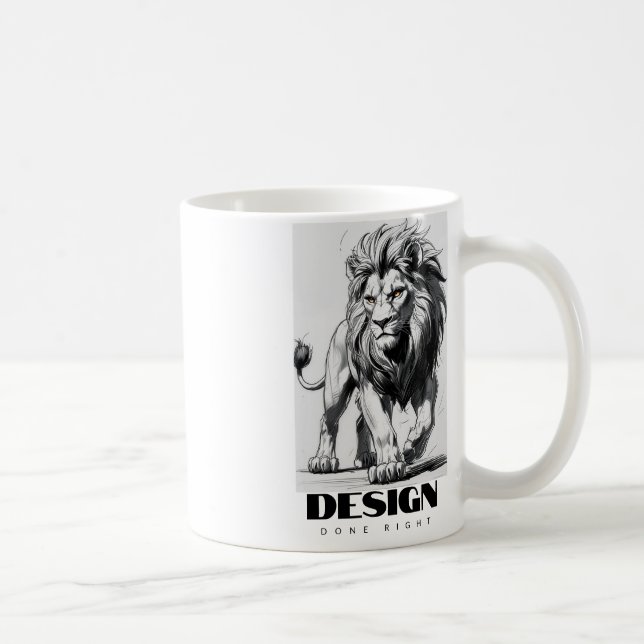 MUG DESIGNE LION (Droite)