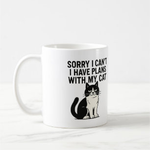 Mug Désolé, je ne peux pas avoir de plans avec mon cha